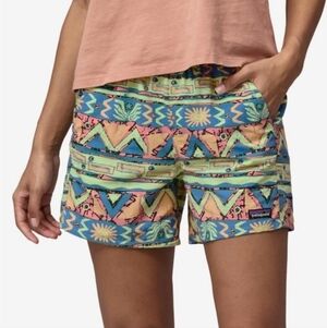 Patagonia High Hopes Geo Salamander Green Shorts